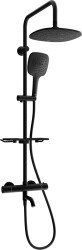 MEXEN/S - KT17 vanový sloup s termostatickou baterií, černá (779001793-70)