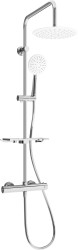 MEXEN/S - KT67 Sprchový sloup s termostatickou baterií, chrom / bílá (771506793-00)