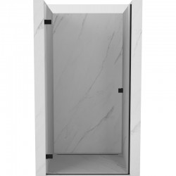 MEXEN/S - Lunar-B sprchové dveře křídlové levé 65, transparent, černá (832-065-000-70-00-L)