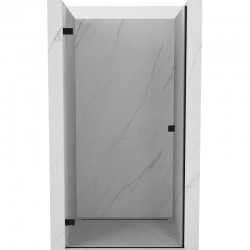 MEXEN/S - Lunar-B sprchové dveře křídlové levé 80, transparent, černá (832-080-000-70-00-L)