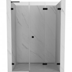 MEXEN/S - Lunar-F L skládací sprchové dveře pravé 115, transparent, černá (836SL-115-050-70-00-P)