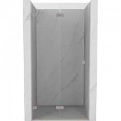 MEXEN/S - Lunar-F skládací sprchové dveře levé 60, transparent, nikl kartáčovaný (836-060-000-97-00-L)