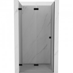 MEXEN/S - Lunar-F skládací sprchové dveře levé 65, transparent, černá (836-065-000-70-00-L)