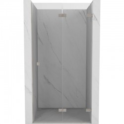 MEXEN/S - Lunar-F skládací sprchové dveře pravé 80, transparent, nikl kartáčovaný (836-080-000-97-00-P)