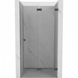 MEXEN/S - Lunar-F skládací sprchové dveře pravé 95, transparent, grafit metal (836-095-000-95-00-P)