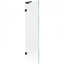 MEXEN/S - Lunar L vanová zástěna FIX 50 x 150, transparent, černá (897L-050-000-70-00)