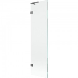 MEXEN/S - Lunar L vanová zástěna FIX 50 x 150, transparent, grafit metal (897L-050-000-95-00)