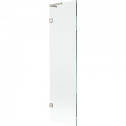 MEXEN/S - Lunar L vanová zástěna FIX 50 x 150, transparent, nikl kartáčovaný (897L-050-000-97-00)