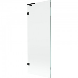 MEXEN/S - Lunar L vanová zástěna FIX 70 x 150, transparent, černá (897L-070-000-70-00)