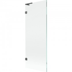 MEXEN/S - Lunar L vanová zástěna FIX 70 x 150, transparent, grafit kartáčovaná (897L-070-000-66-00)