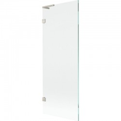 MEXEN/S - Lunar L vanová zástěna FIX 70 x 150, transparent, nikl kartáčovaný (897L-070-000-97-00)