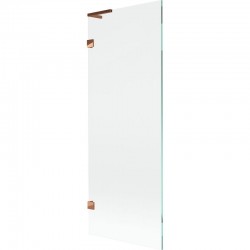 MEXEN/S - Lunar L vanová zástěna FIX 70 x 150, transparent, růžové zlato (897L-070-000-60-00)