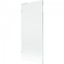 MEXEN/S - Lunar L vanová zástěna FIX 80 x 150, transparent, bílá (897L-080-000-20-00)