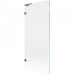 MEXEN/S - Lunar L vanová zástěna FIX 80 x 150, transparent, grafit metal (897L-080-000-95-00)