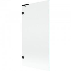 MEXEN/S - Lunar L vanová zástěna FIX 90 x 150, transparent, černá (897L-090-000-70-00)