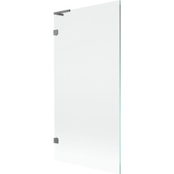 MEXEN/S - Lunar L vanová zástěna FIX 90 x 150, transparent, grafit metal (897L-090-000-95-00)
