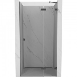 MEXEN/S - Lunar sprchové dveře křídlové pravé 80, transparent, grafit metal (834-080-000-95-00-P)