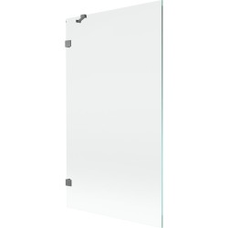 MEXEN/S - Lunar vanová zástěna FIX 100 x 150, transparent, grafit metal (897-100-000-95-00)