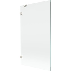 MEXEN/S - Lunar vanová zástěna FIX 100 x 150, transparent, nikl kartáčovaný (897-100-000-97-00)