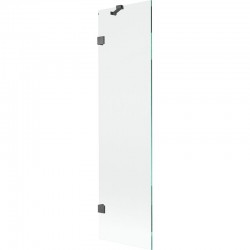 MEXEN/S - Lunar vanová zástěna FIX 50 x 150, transparent, grafit kartáčovaná (897-050-000-66-00)