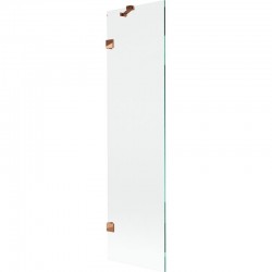 MEXEN/S - Lunar vanová zástěna FIX 50 x 150, transparent, růžové zlato (897-050-000-60-00)