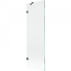 MEXEN/S - Lunar vanová zástěna FIX 60 x 150, transparent, grafit metal (897-060-000-95-00)