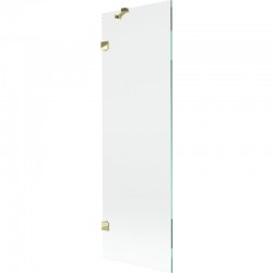 MEXEN/S - Lunar vanová zástěna FIX 60 x 150, transparent, zlatá (897-060-000-50-00)