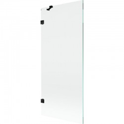 MEXEN/S - Lunar vanová zástěna FIX 80 x 150, transparent, černá (897-080-000-70-00)