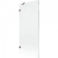 MEXEN/S - Lunar vanová zástěna FIX 80 x 150, transparent, grafit metal (897-080-000-95-00)