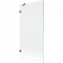 MEXEN/S - Lunar vanová zástěna FIX 90 x 150, transparent, grafit kartáčovaná (897-090-000-66-00)