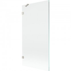 MEXEN/S - Lunar vanová zástěna FIX 90 x 150, transparent, nikl kartáčovaný (897-090-000-97-00)