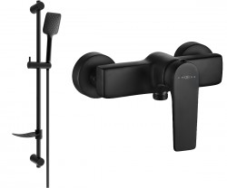 MEXEN/S - Lynx DF62  sprchová baterie s příslušenstvím, černá (74594DF62-70)
