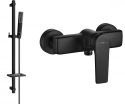 MEXEN/S - Lynx DQ72 sprchová baterie s příslušenstvím, černá (74594DQ72-70)