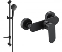 MEXEN/S - Milo DF05 sprchová baterie s příslušenstvím, černá (7134R05-70)