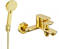 MEXEN/S - Milo R40 vanová baterie s příslušenstvím, zlato (7133R40-50)