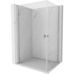 MEXEN/S - Mist-B Duo sprchový kout dveře křídlové 75 x 70, transparent, chrom (8A2-075-070-01-00)