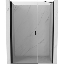 MEXEN/S - Mist-B sprchové dveře křídlové 95, transparent, černá (8A2-095-001-70-00)