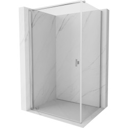 MEXEN/S - Mist-B sprchový kout dveře křídlové 90 x 75, transparent, chrom (8A2T-090-075-01-00)