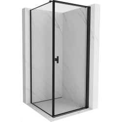 MEXEN/S - Mist-B sprchový kout dveře křídlové pravá 100 x 100, černá okraj, černá (8A2T-100-100-70-70-P)