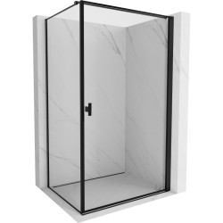 MEXEN/S - Mist-B  sprchový kout dveře křídlové pravá 70 x 80, černá okraj, černá (8A2T-070-080-70-70-P)