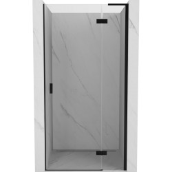 MEXEN/S - Mist-H L sprchové dveře křídlové pravé 70, transparent, černá (8A5L-070-000-70-00-P)