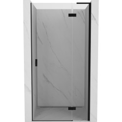 MEXEN/S - Mist-H L sprchové dveře křídlové pravé 70, transparent, černá (8A5L-070-000-70-00-P)