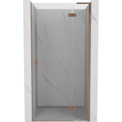 MEXEN/S - Mist-H L sprchové dveře křídlové pravé 70, transparent, měď kartáčovaná (8A5L-070-000-65-00-P)