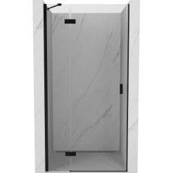 MEXEN/S - Mist-H sprchové dveře křídlové levé 70, transparent, černá (8A5-070-000-70-00-L)