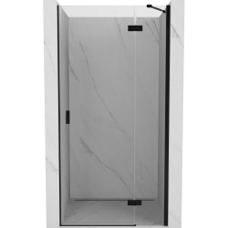 MEXEN/S - Mist-H sprchové dveře křídlové pravé 75, transparent, černá (8A5-075-000-70-00-P)