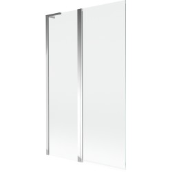 MEXEN/S - Mist L vanová zástěna 2-křídlová 110 x 150, transparent, chrom (8A9L-110-011-01-00)
