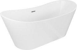 MEXEN/S - Montana vana volně stojící 180 x 90, bílá, sifon a přepad chrom (52011809000-01)