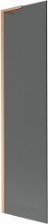 MEXEN/S - Next L vanová zástěna FIX 50 x 150, grafit, měď kartáčovaná (895-050-000-03-40-65)