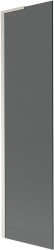 MEXEN/S - Next L vanová zástěna FIX 50 x 150, grafit,  nikl kartáčovaná (895-050-000-03-40-97)