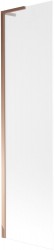 MEXEN/S - Next L vanová zástěna FIX 60 x 150, dekor, růžové zlato (895-060-000-03-30-60)